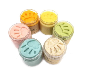 Natural Organic Playdough - Rainbow Pack 6, 6oz Containers - SimplytoPlay