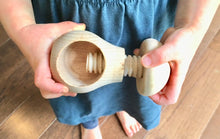Load image into Gallery viewer, Wooden Montessori toy Mushroom with a screw Learning toy developing Fine Motor Skills Waldorf Toys - SimplytoPlay