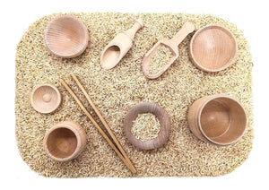 Wooden Sensory Bin Tools - Montessori Toys - SimplytoPlay